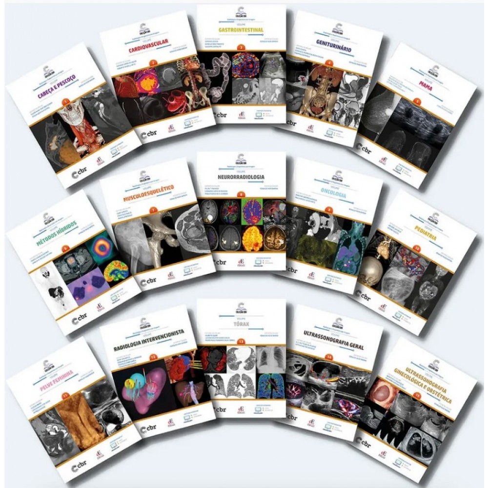 Coleção CBR 15 Volumes Colégio Brasileiro de Radiologia